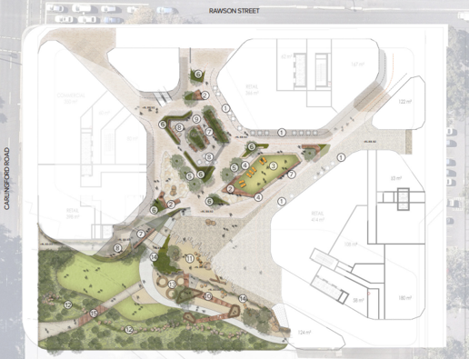 Project: Residential & Retail
Role:
Ground plane integration, podium master planning